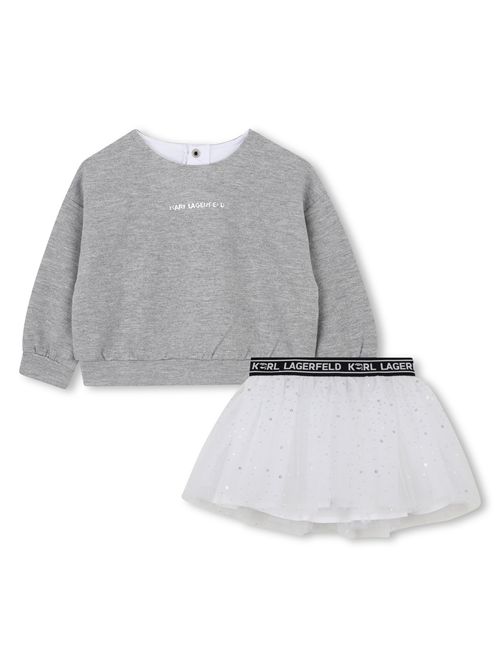 Completo gonna KARL LAGERFELD | Z30650GRIGIO ECRU